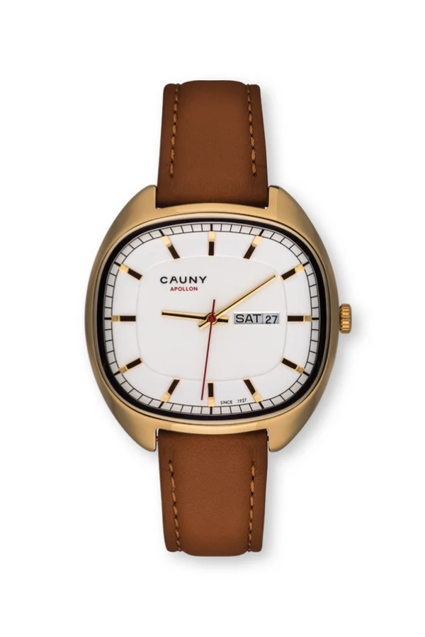 RELÓGIO CAUNY DIA DATA OURO