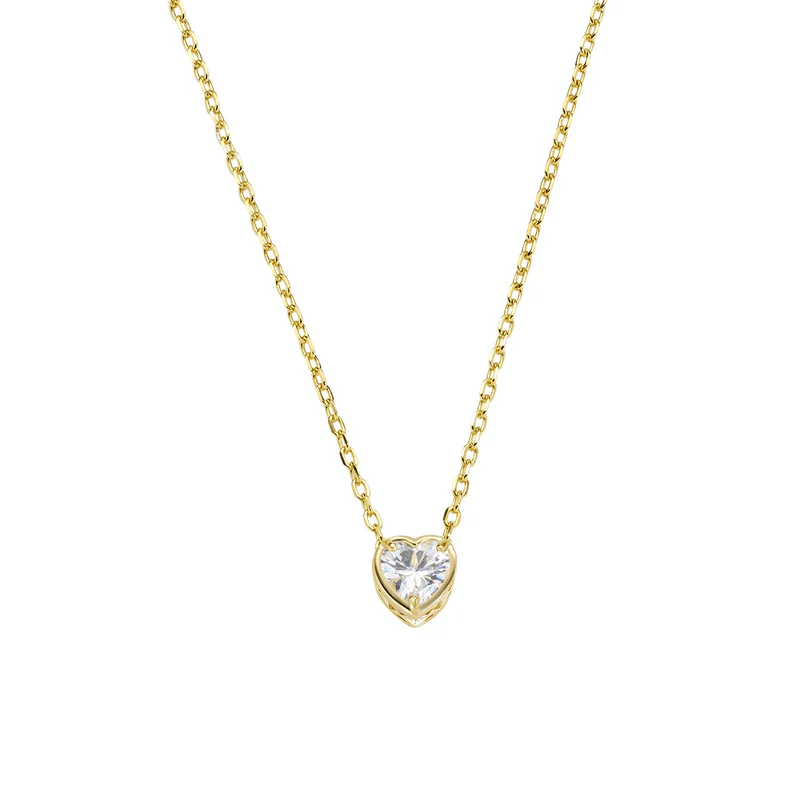 COLAR AMEN PINGENTE DE CORAÇÃO DOURADO