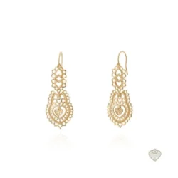 BRINCOS SAUDADE FILIGRANA RAINHA CORAÇÃO Nº2