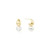BRINCOS ANIA HAIE GOLD SHELL