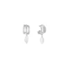 BRINCOS ANIA HAIE TRIPLE MINI HOOP PEARL