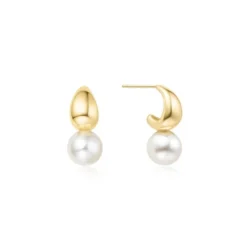 BRINCOS ANIA HAIE GOLD SHELL