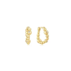 BRINCOS ANIA HAIE GOLD BEZEL
