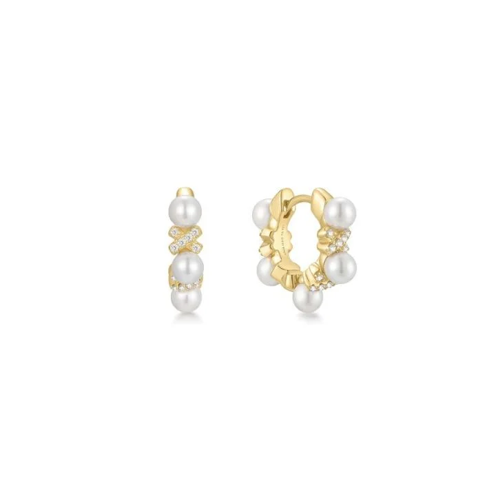 BRINCOS ANIA HAIE SPARKLING BRAIDED SHELL