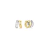 BRINCOS ANIA HAIE TWO-TONE SPARKLING DUET